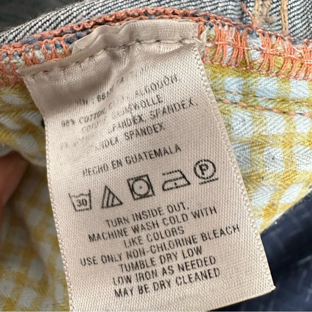 Pilcro and the Letterpress Womens straight dark wash distressed FV/‎ EDIT Jeans